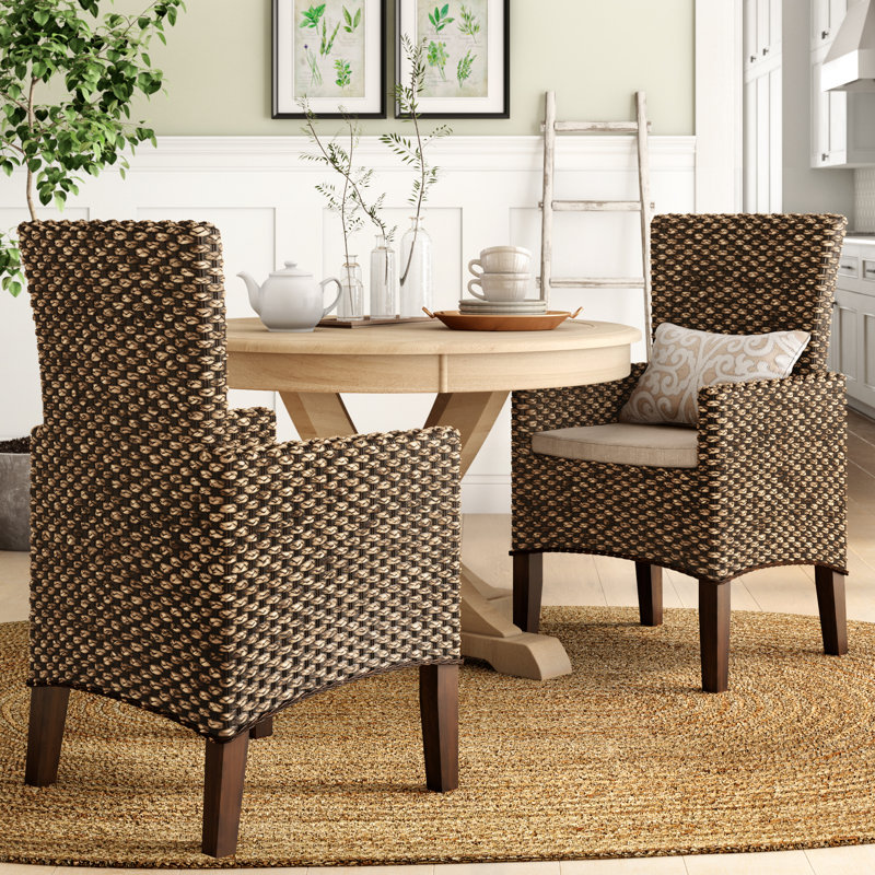 Birch Lane™ Heritage Mixnmatch Chairs Woven Seagrass Arm Chairs